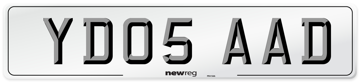 YD05 AAD Number Plate from New Reg